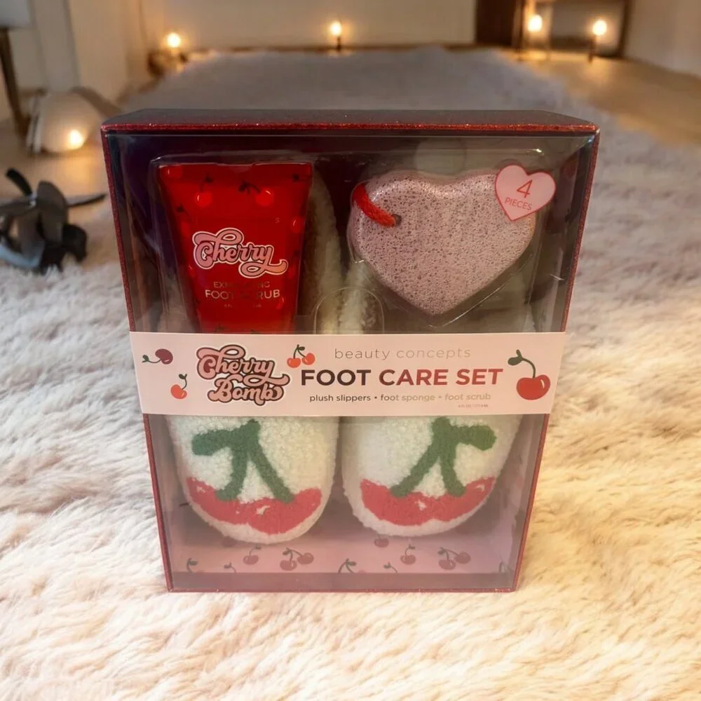 NEW!! CHERRY BOMB FOOT CARE SET - BEAUTY CONCEPTS